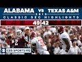 Alabama vs Texas A&M 2013 | Classic SEC Highlights | CBS Sports HQ