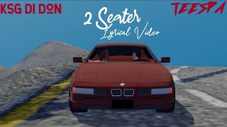 2 Seater Music Video