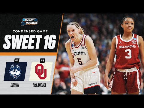 UConn vs. Oklahoma - Sweet 16 NCAA tournament extended highlights