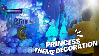 princess theme Birthday Decoration| Disney Princess birthday theme | @guruartevents