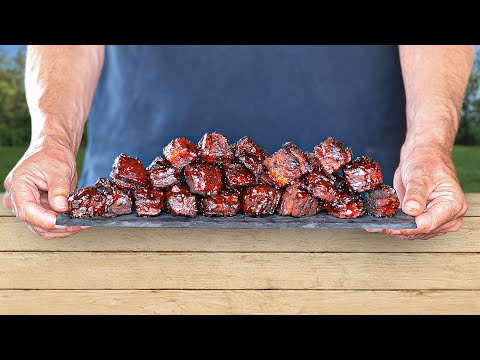 How to make ultimate Pork Belly Burnt Ends with homemade BBQ sauce