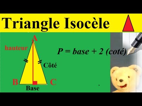 comment construire un triangle isocèle