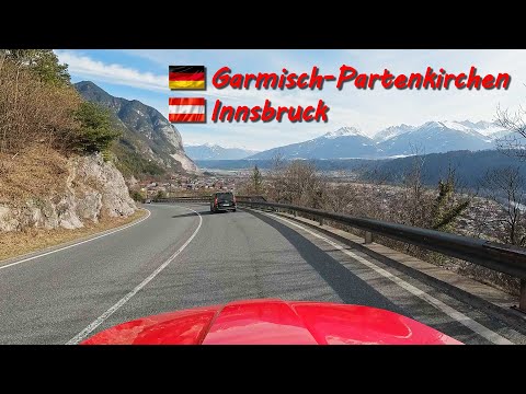 Driving from Garmisch - Partenkirchen to Innsbruck