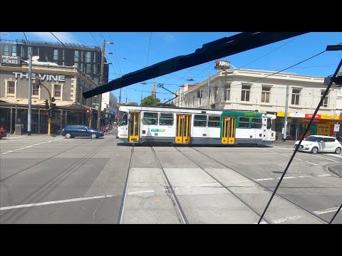 Driver's View Tram 78  North Richmond to Balaclava Melbourne