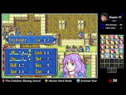 [Stream #371] Fire Emblem: Blazing Sword ~ Hector Hard Mode (Ironman Run) [PART 2]