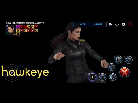 Maya Lopez in Marvel Studios Hawkeye suit skills preview | Marvel Future Fight