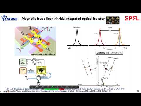 2022 AFOSR MURI - Nonreciprocity in integrated optomechanical based systems