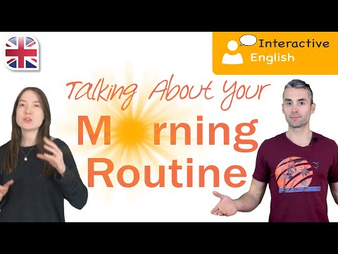 Talking About Your Morning Routine Interactive English Lesson