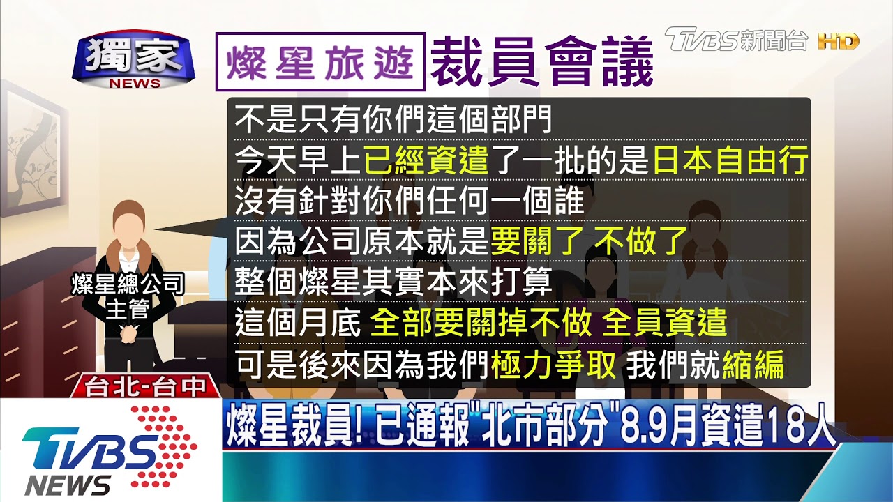 「虧損、業務緊縮」 燦星裁員全台恐破百人
