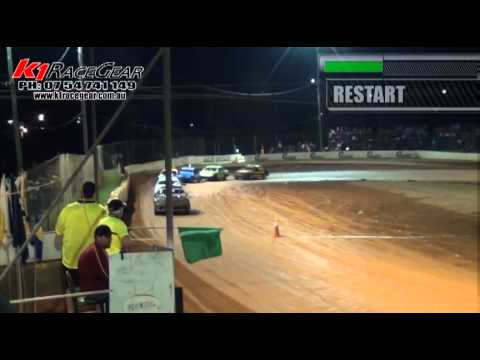 Junior Street Sedans - A-Main - QLD Title - Gympie Speedway - 21.04.12