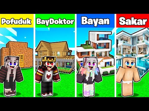 NOOB VS PRO YAPI KAPIŞMALARI - Minecraft