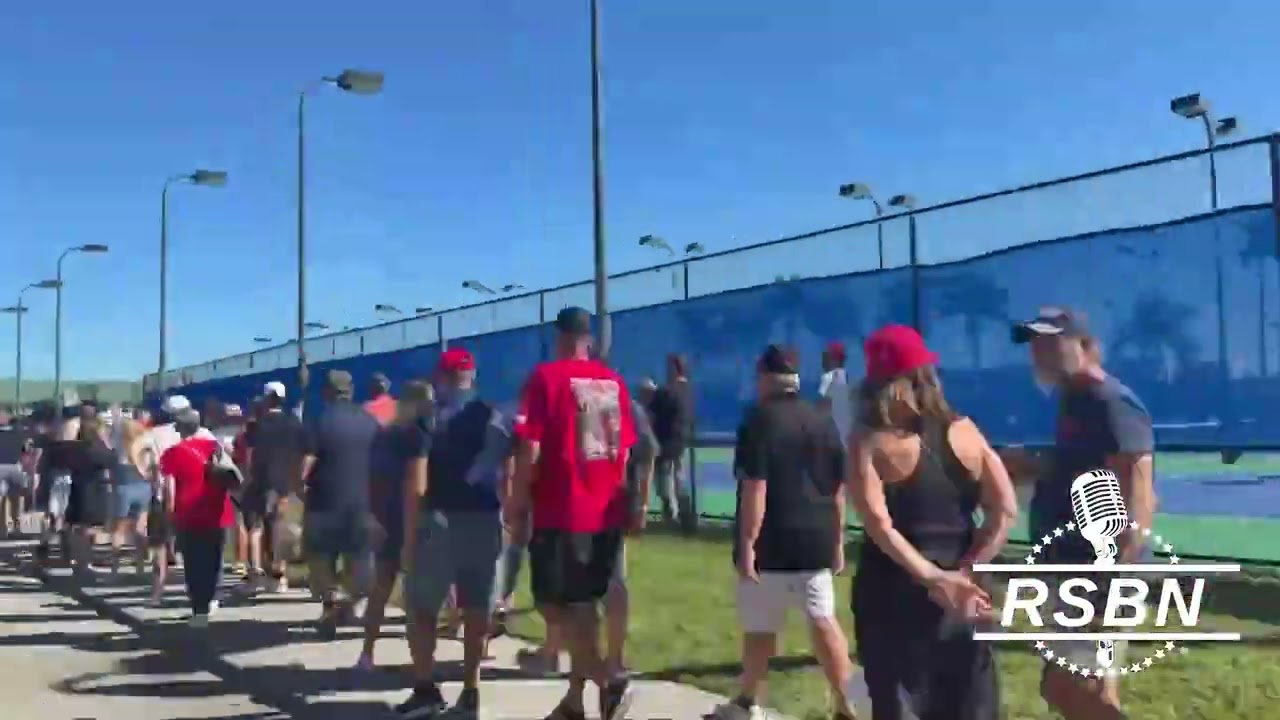 HUGE Lines Forming Hours Before Trump Speaks at Fort Myers, FL Rally - 10/23/2026