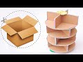 How To Make A Cardboard Shelf Rack For Anythings Easy Craft Handmade Craftingartfulhands