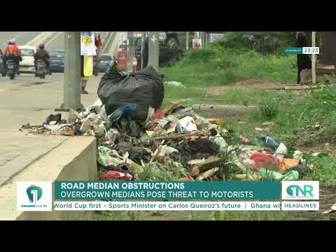 Residents Demand Urgent Action as Road Medians Are Overtaken by Weeds and Refuse