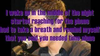 She&#39;s not you - David Archuleta w/ Lyrics on screen