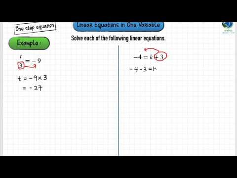 KSSM Math F1 | Chapter 6 Linear Equations | How to solve "One step linear equation"?