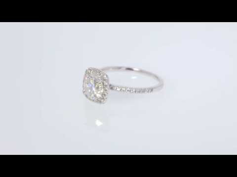 1.95CT Round Brilliant Diamond Odelia Halo Engagement Ring GIA Cert/Appr $14K+ Price: $6,995