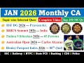 JANUARY 2026 MONTHLY CURRENT AFFAIRS JANUARY CURRENT AFFAIRS 2026 MONTHLY CURRENT AFFAIRS 2026