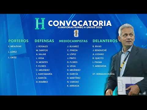 Lista oficial: los convocados de Honduras para enfrentar a Costa Rica en eliminatorias