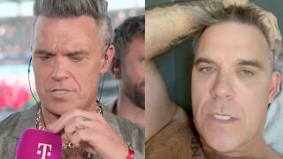 Robbie Williams Apologizes For Projectile White Substance At World Cup