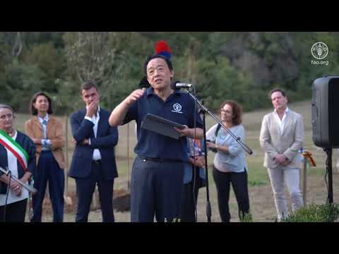 Inaugurazione della Global Library of Trees and Flowers - FAO Park