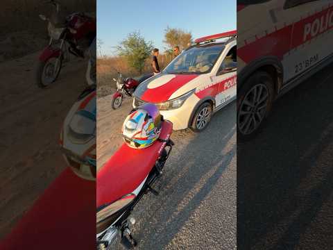 A polícia colou do lado, 1º enquadro na moto nova🔥