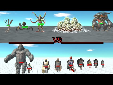 Alien Exotica vs Mutant Primates - Animal Revolt Battle Simulator