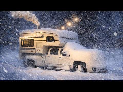 Winter Storm Camping With 15 Inches Of Snow!!