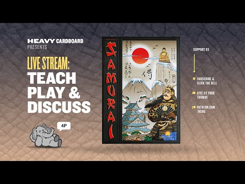 Samurai - 4p Teaching, Play-through, & Roundtable by Heavy Cardboard