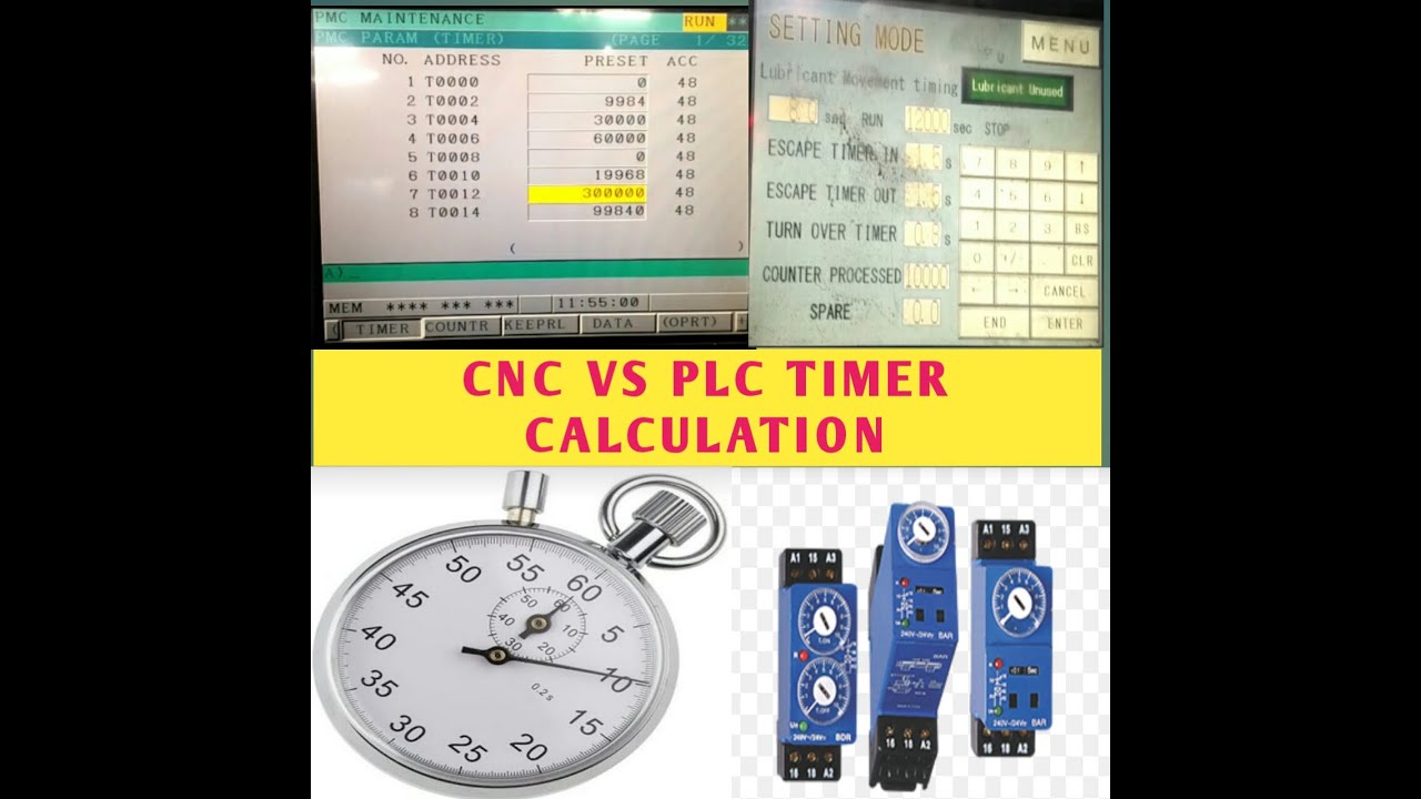 PlC Programming Tutorial:- CNC vs PLC Timer