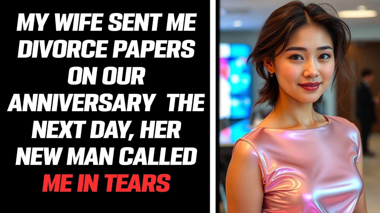 MY WIFE SENT ME DIVORCE PAPERS ON OUR ANNIVERSARY,  THE NEXT DAY, HER NEW MAN CALLED ME IN TEARS
