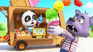 Cardboard Ice Cream Truck | Learn Colors | Preschool Songs | BabyBus