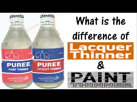 Paint Thinner and Lacquer Thinner comparison