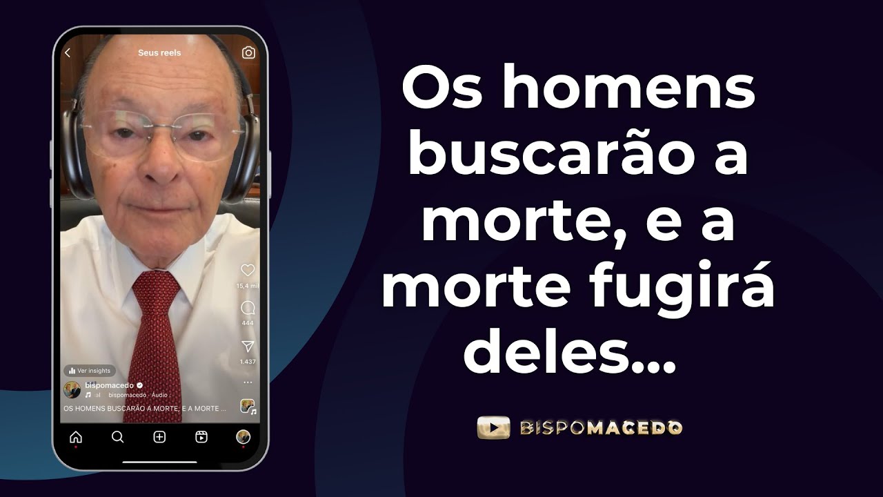 Os homens buscarão a morte, e a morte fugirá deles... - Meditação Matinal 25/08/24