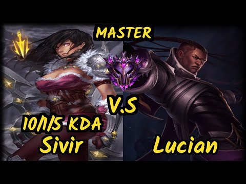 INTZ Tay (SIVIR) vs LUCIAN - 10/1/5 KDA BOTTOM ADC GAMEPLAY - BR Ranked MASTER