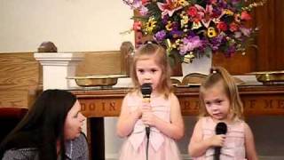 The Roberts Girls singing at church