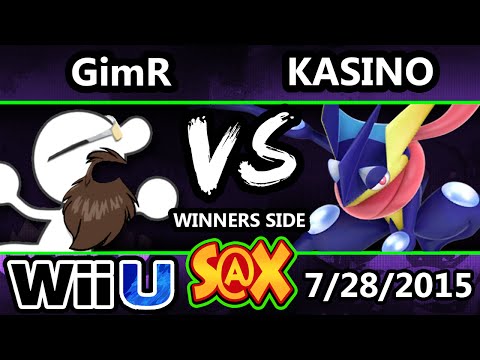 S@X 108 - VGBC | GimR (G&W) Vs. Kasino (Greninja) SSB4 Tournament - Smash Wii U - Smash 4