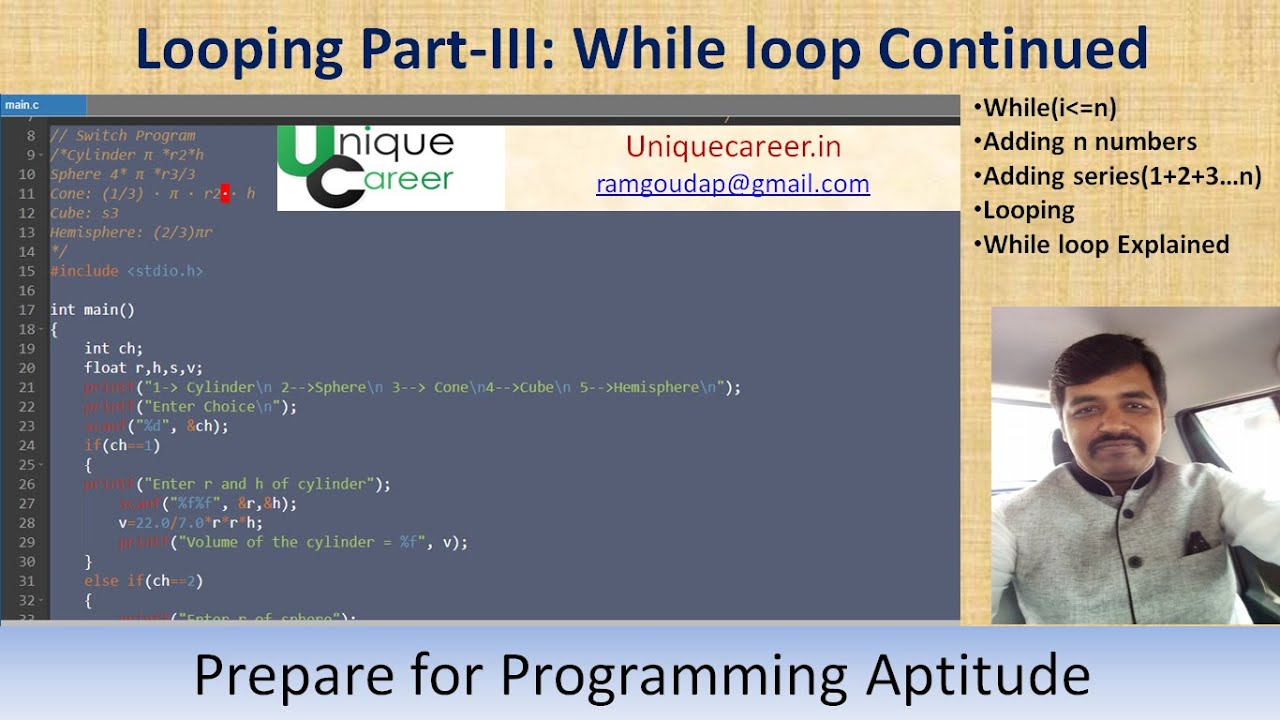 Program to reverse a number using while loop