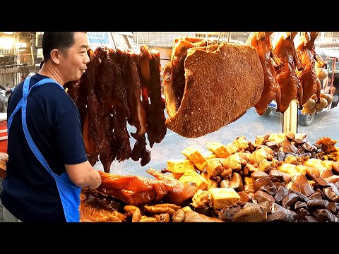 Evening Chopped Meat at zone Chbar Ampov - Cambodia's Greatest Street Food