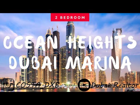 Video Tour of 2 bedroom apartment in Ocean Heights Dubai Marina