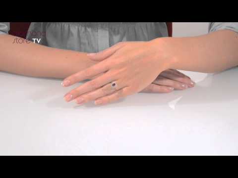 A3372 - Ruby 6 x 4mm And Diamond 9K Gold Ring