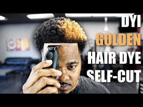 DIY GOLDEN BLONDE FOR MEN | DARK HAIR TO BLONDE | SELF HAIRCUT