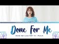 Punch 펀치 Done For Me Hotel Del Luna OST 12 Lyrics Color Coded Han Rom Eng