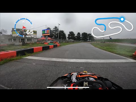 Big Kart Rozzano - fast lap under the rain: 1:01:545