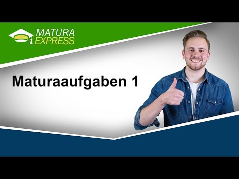 NEU: Maturaaufgaben 1 - Zentralmatura Mathematik September 2018 #24