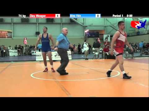 Clay Wenger vs. Alex Yde at 2013 ASICS University Nationals - FS