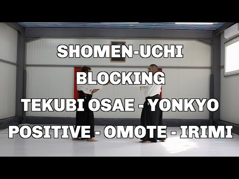 Shomen-Uchi, Blocking, Tekubi Osae - Yonkyo, Positive - Omote - Irimi / Aikido techniques