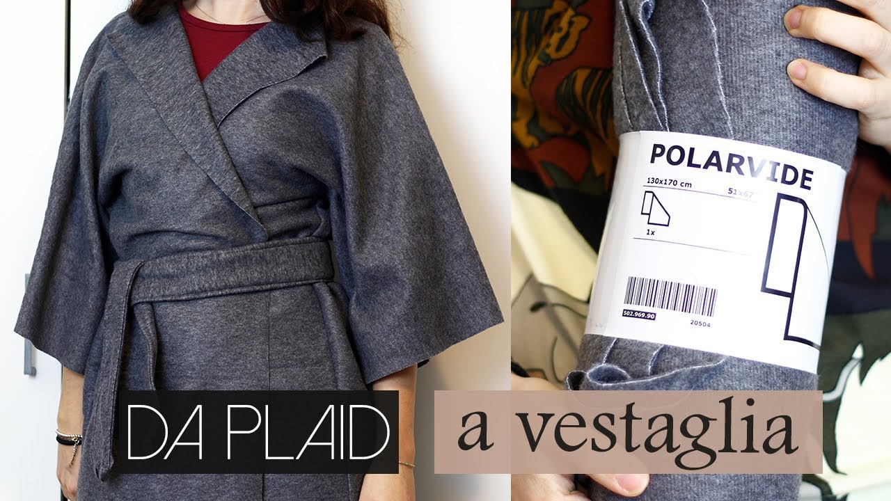 Vestaglia Kimono con Plaid IKEA | Cucito per Principianti | Un punto alla volta