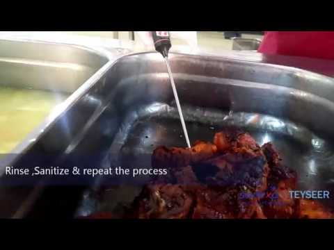 How to record Hot Holding  temperature