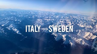 【view from the sky 】Italy →Sweden 空からの絶景